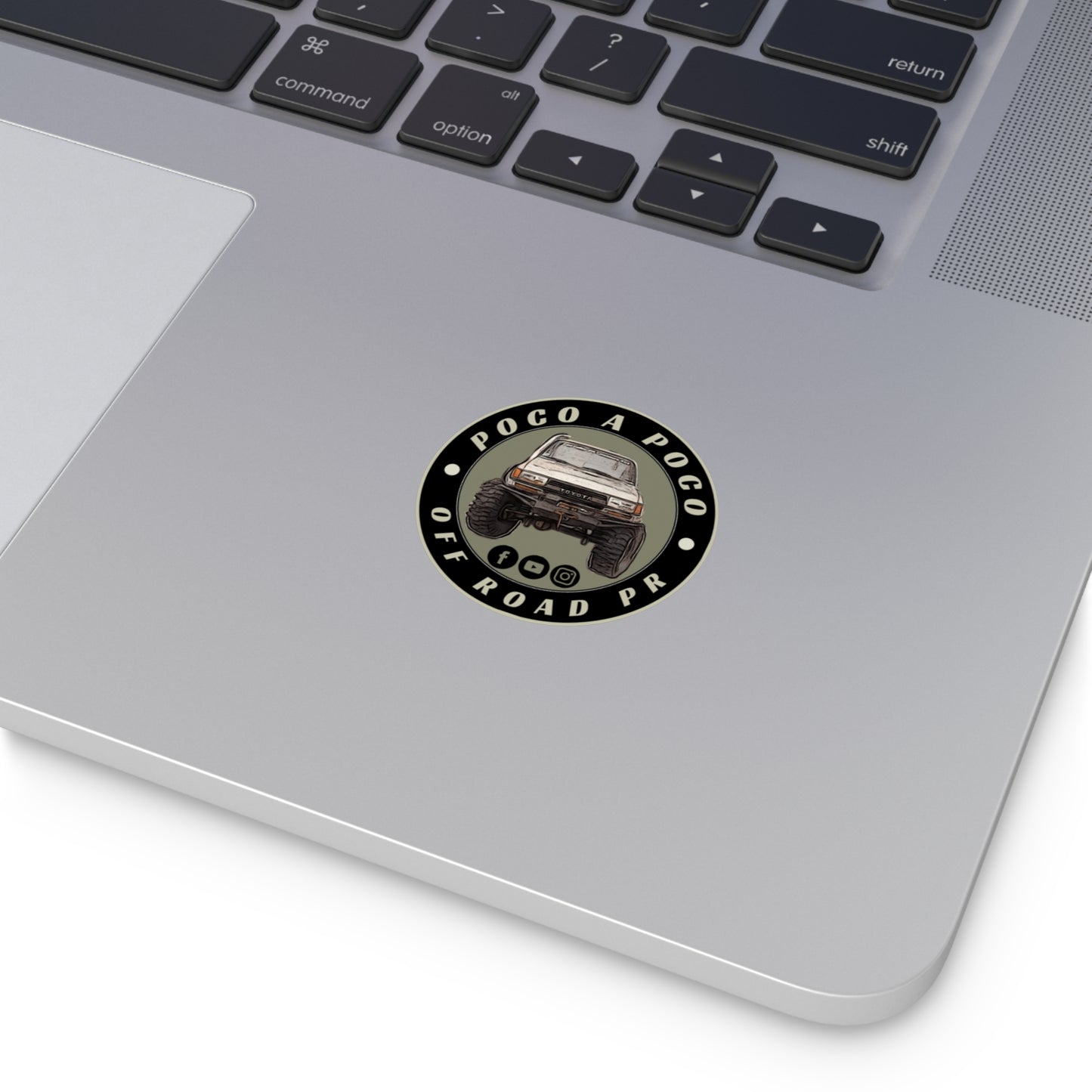Poco A Poco Round Vinyl Sticker