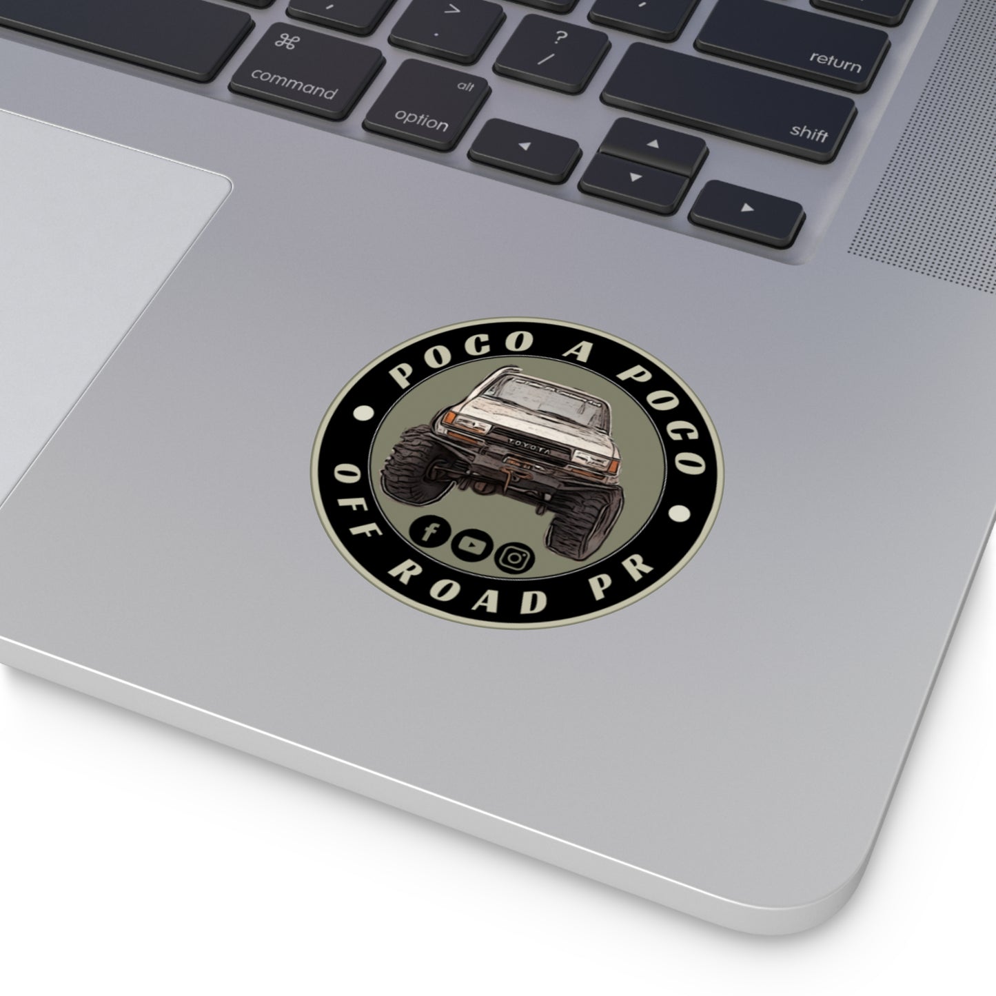 Poco A Poco Round Vinyl Sticker